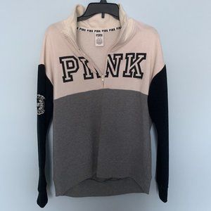 PINK Victoria Secret half zip-up sweater